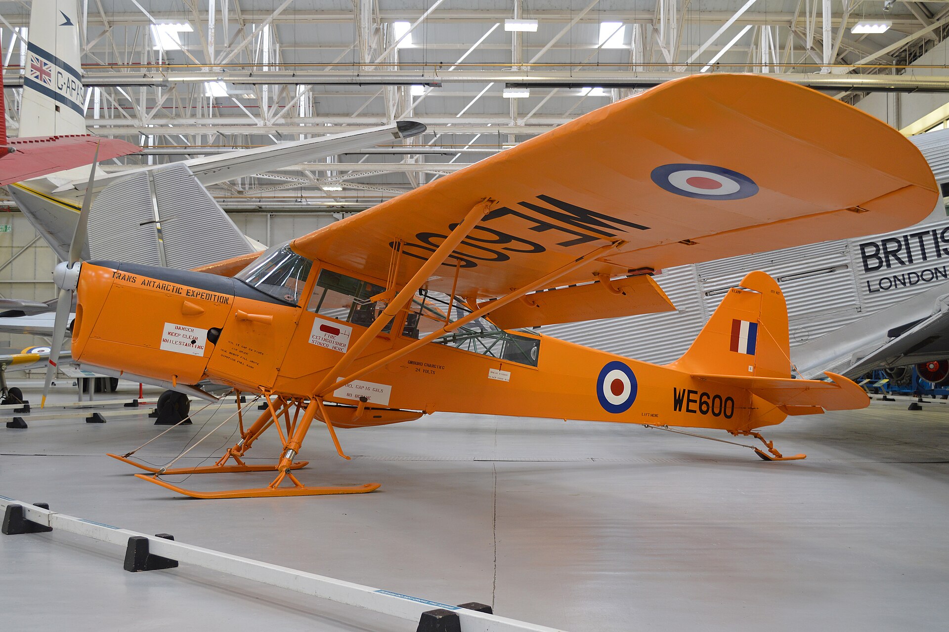 Auster C.4 Antarctic ‘WE600’ (33294946638)