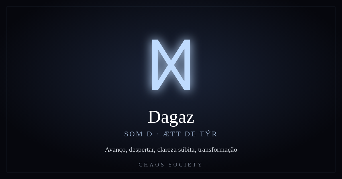 Dagaz ᛞ — Futhark Antigo