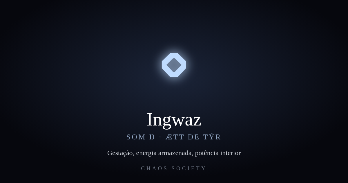 Ingwaz ᛜ — Futhark Antigo