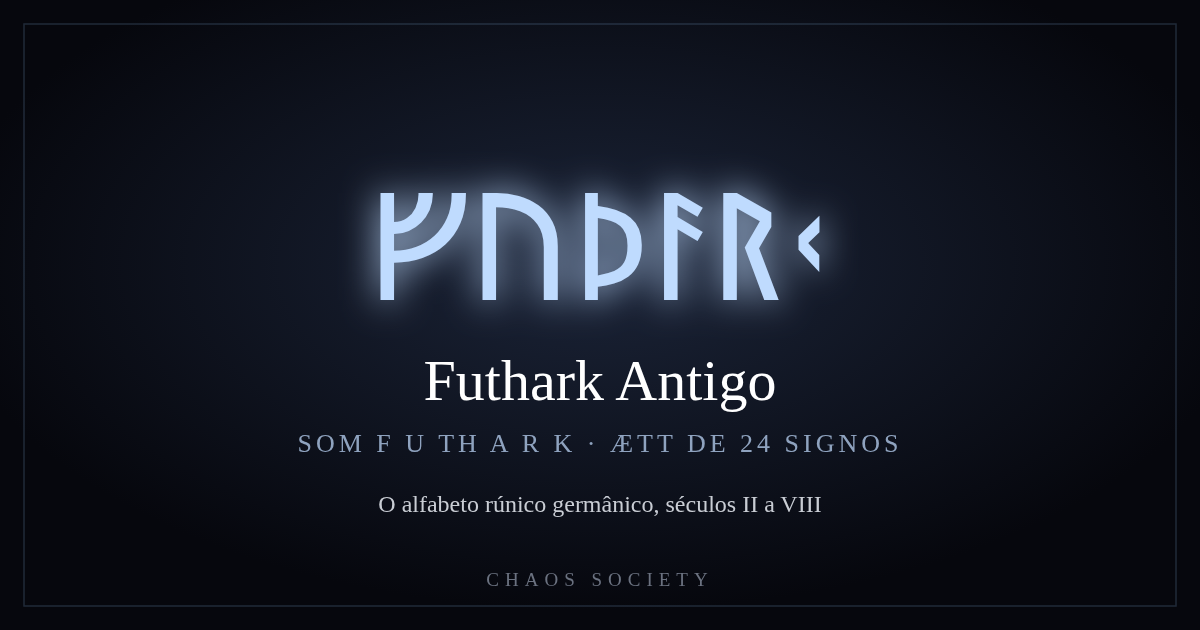 o Futhark Antigo — Futhark Antigo
