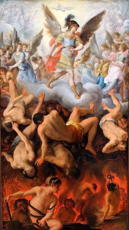 Eugenio Cajes. The Fall of the Rebel Angels. 1605