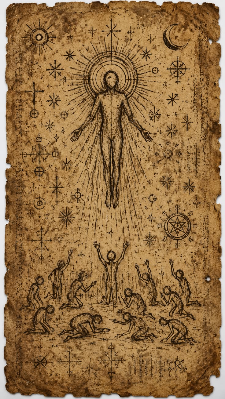 Papel Figura divina - Documento ordem paranormal pista objeto