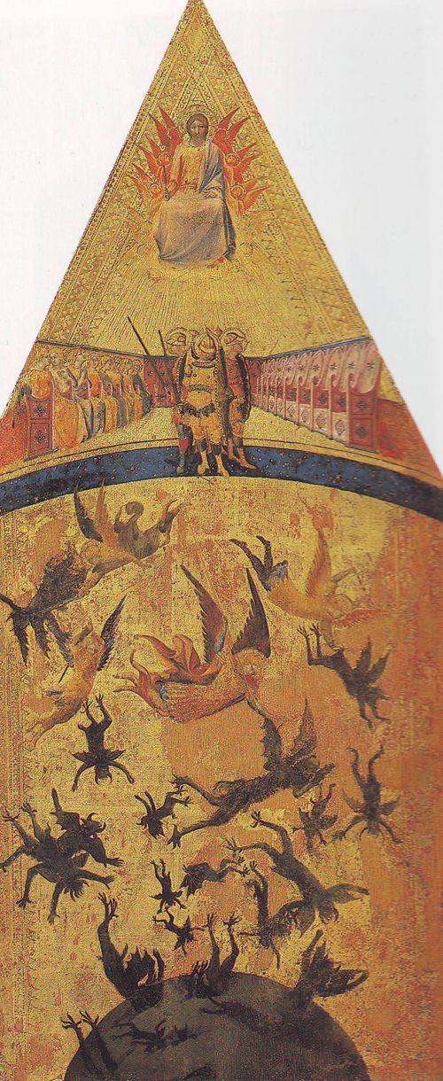 Fall of the Rebel Angels c. 1340 and 1345 by an anonymous artist known as The Master of the Rebel Angels - Louvre Museum