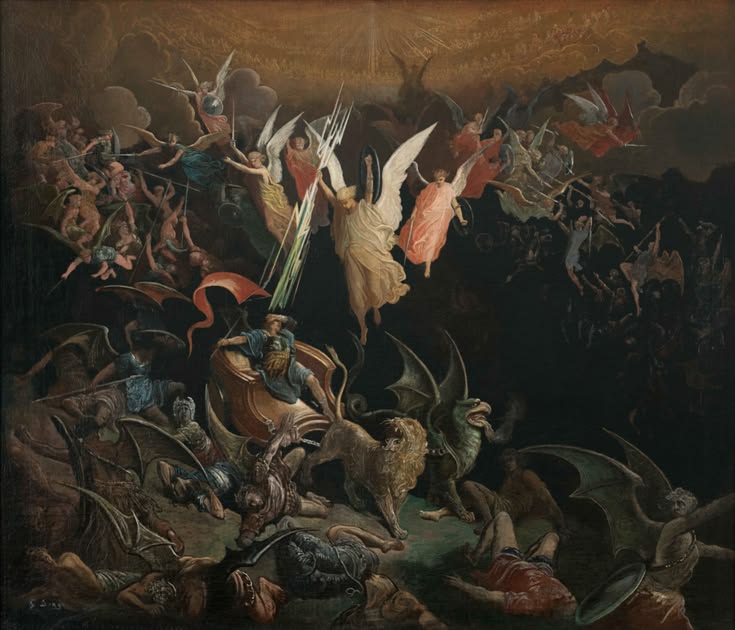 Fall of the Rebel Angels, Gustave Dore, 1871-72