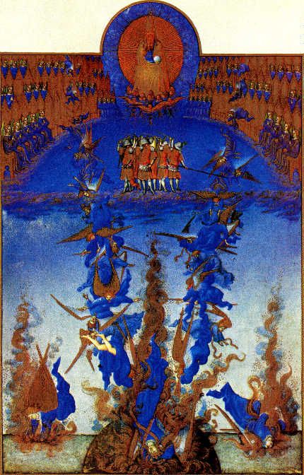 Folio 64v - The Fall of the Rebel Angels