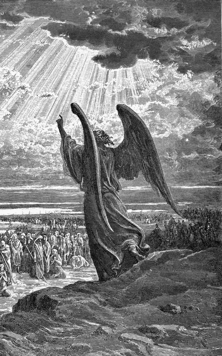 Gustave DORÈ - illustration pour le roman de J. Milton (Lost Paradise) - 1866 gravure