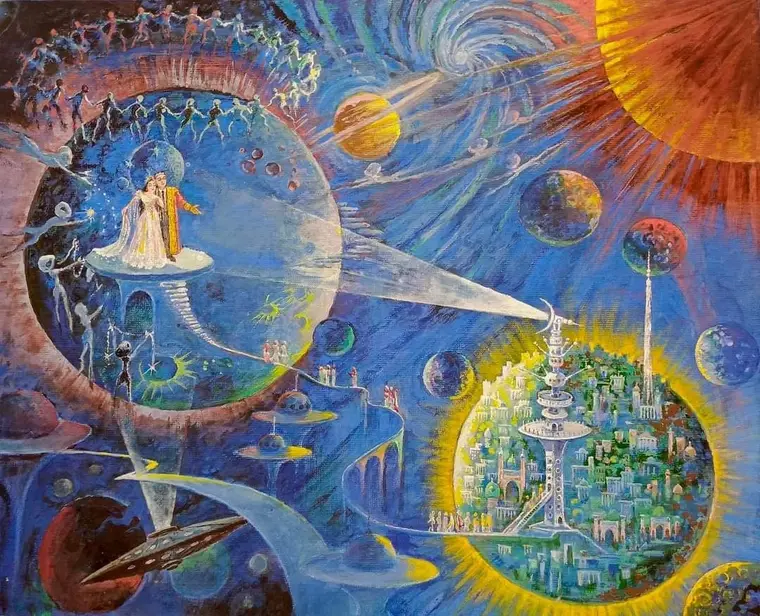 As Quinze Dimensões e os Cinco Universos Harmônicos