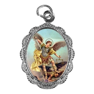 Kit Medalhas de São Miguel Arcanjo Níquel Mod. 2