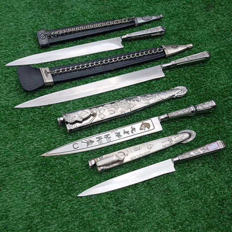 Faca Churrasco Campeira Prateada inox