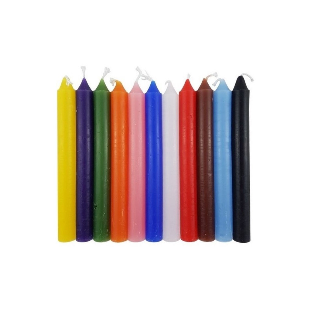 Vela Palito 18cm 1 2Kg (meio quilo) Diversas Cores