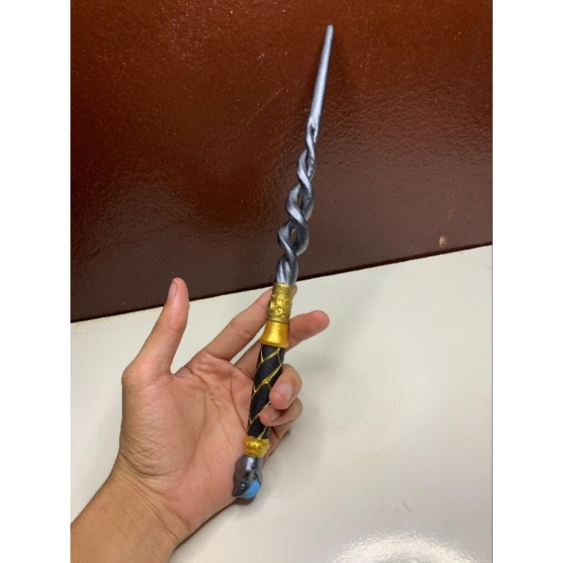 Varinha Mágica Personalizada com Inicial 🐍 Cosplay e Coleção