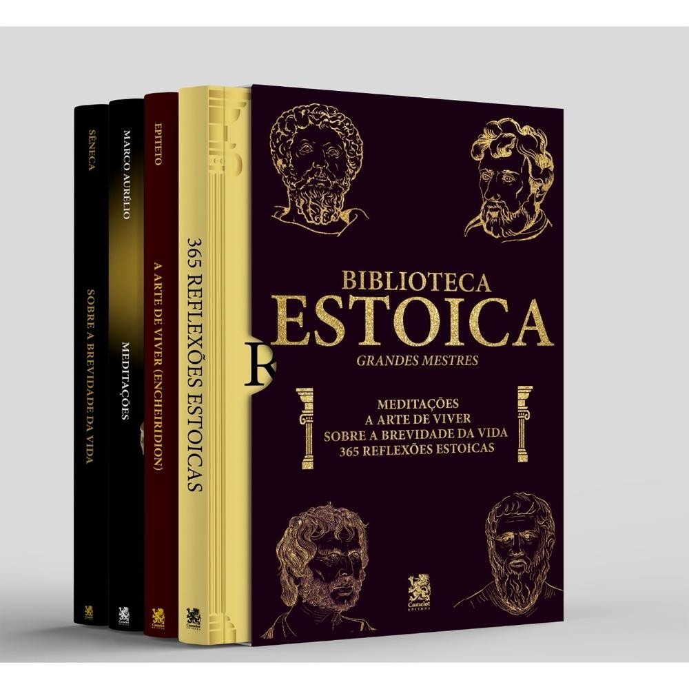 Biblioteca Estoica Grandes Mestres Vol. 01 Box com 4 Livros