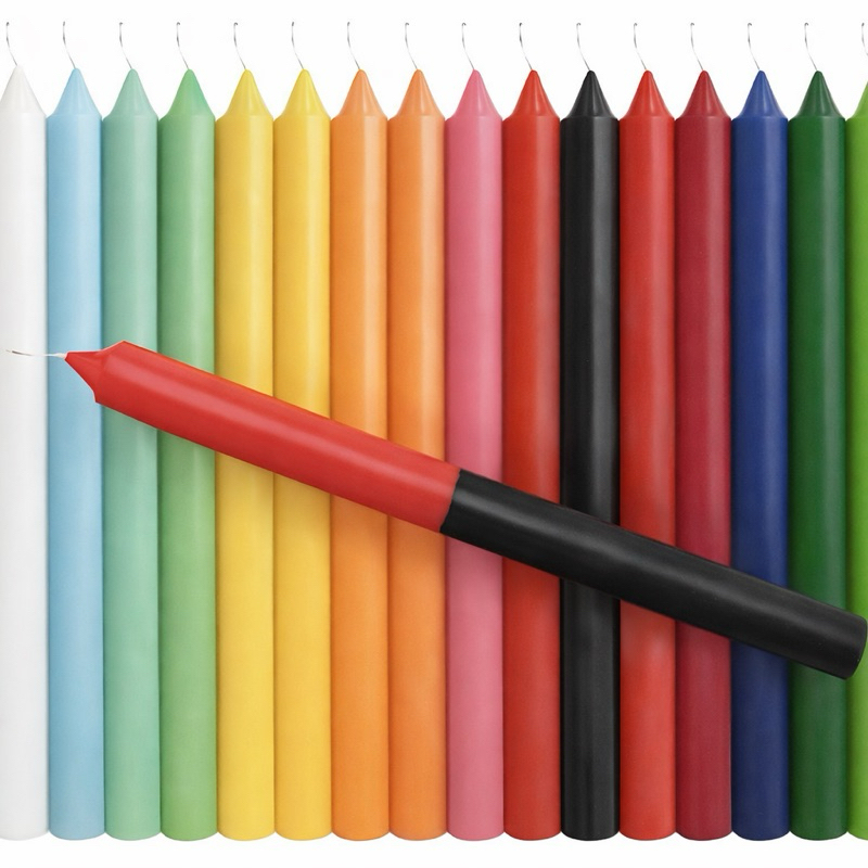 KIT 33 UNI DE VELAS PALITO VOTIVA COLORIDA
