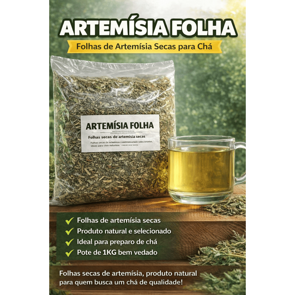 Artemísia Folha Seca 1KG – Erva Natural para Chá