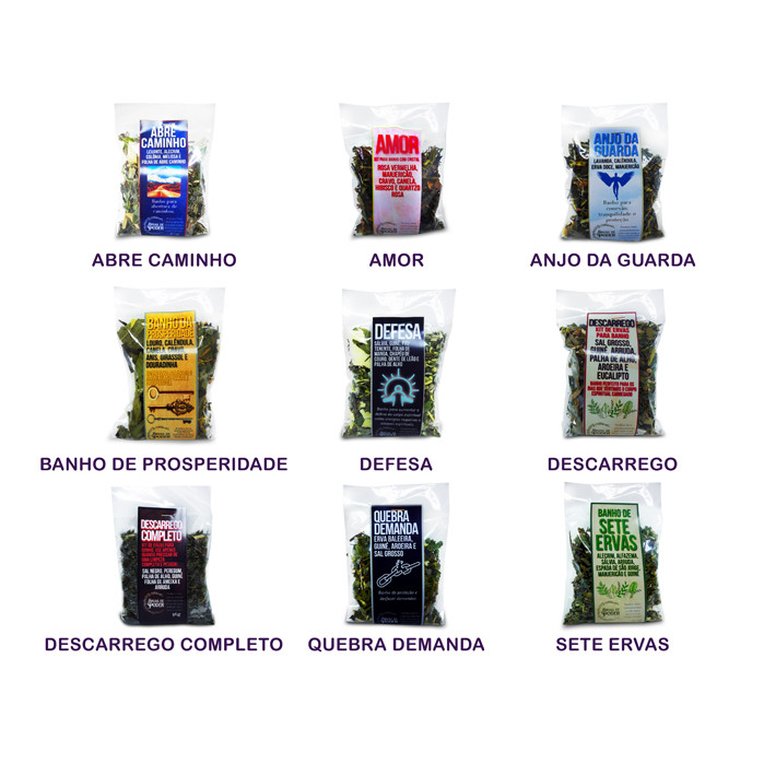 Banho de Ervas 20g 3 Unidades Limpeza Energética Equilíbrio Proteção Espiritual Magia Mística
