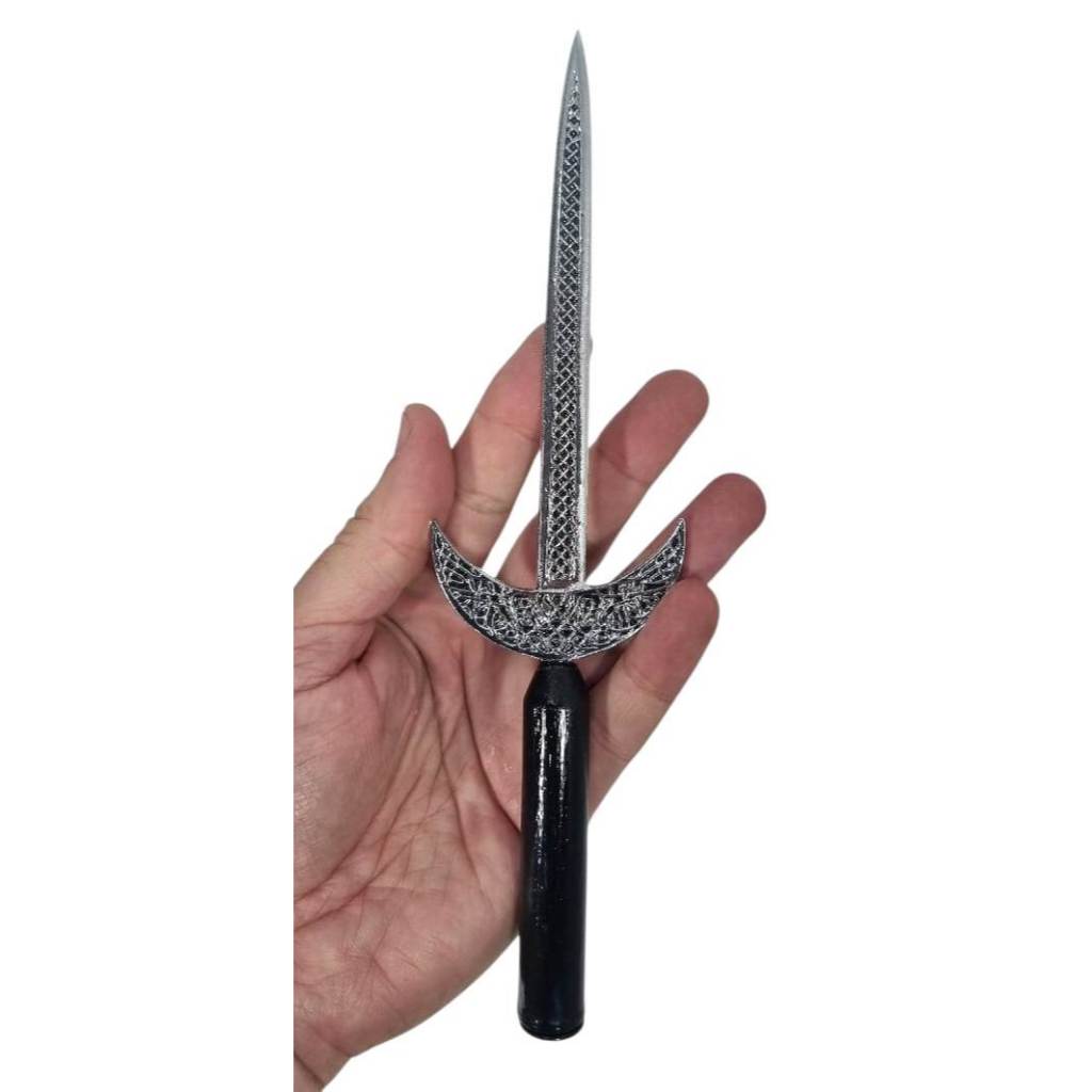 Athame Punhal adaga modelo Celta Ideal para rituais material ZAMAC