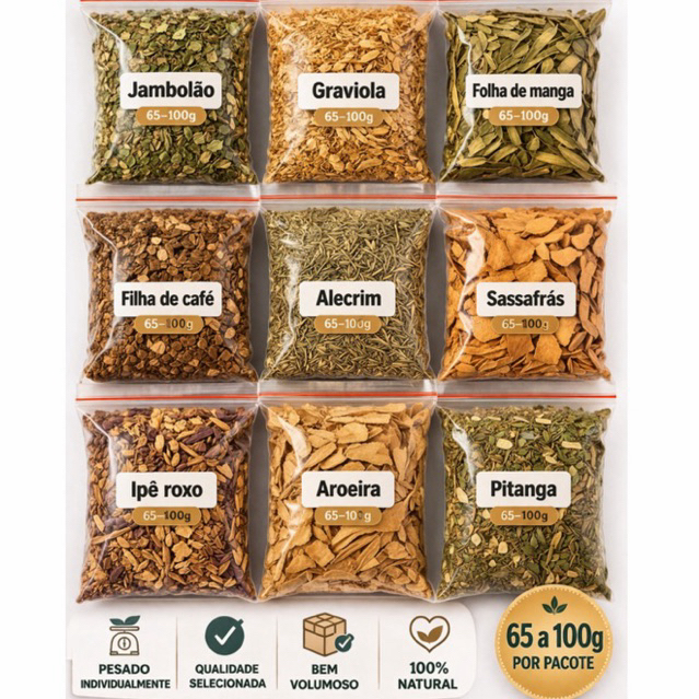 Herbarium mix de ervas 40 pacotes GRANDES