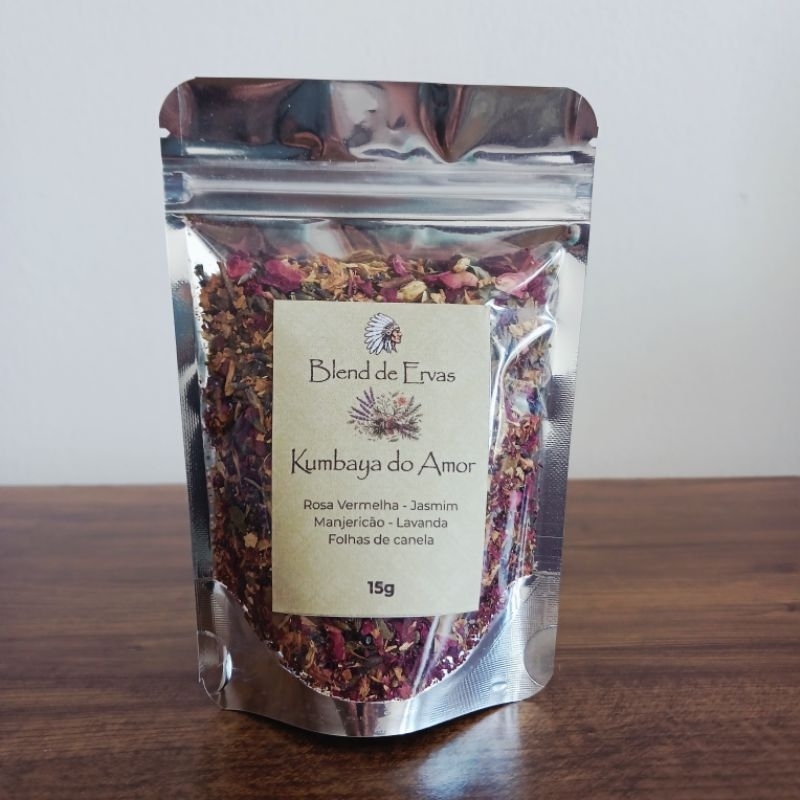 Blend de ervas Kumbaya mix de ervas para infusão defumação usos diversos