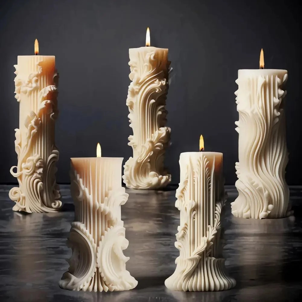 Velas Perfumadas Decoração Escultura Flores