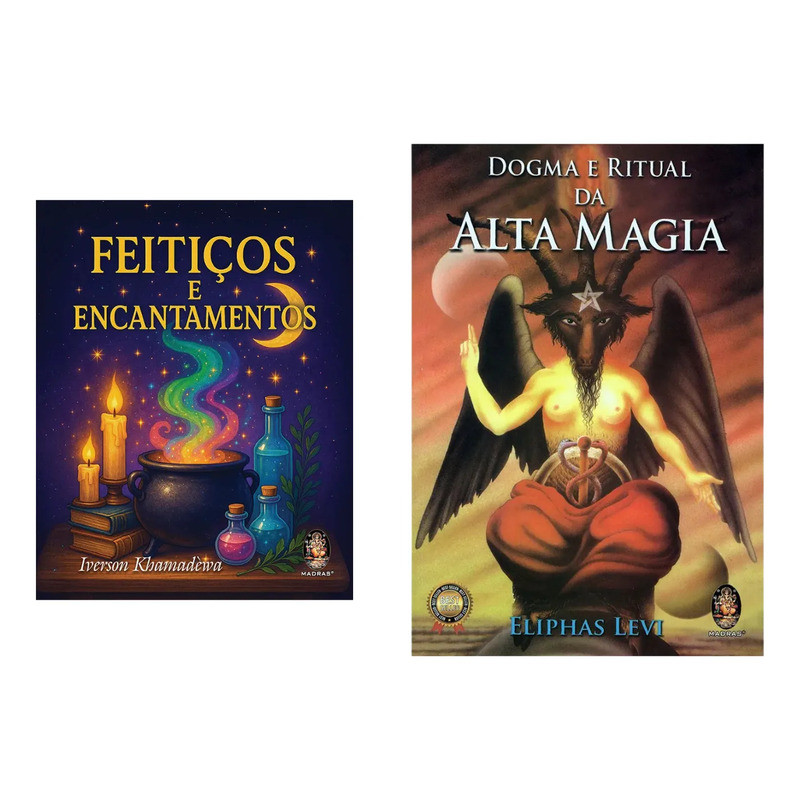 Kit Magia Ocultista Feitiços E Encantamentos Dogma E Ritual De Alta Magia Poder E Conhecimento
