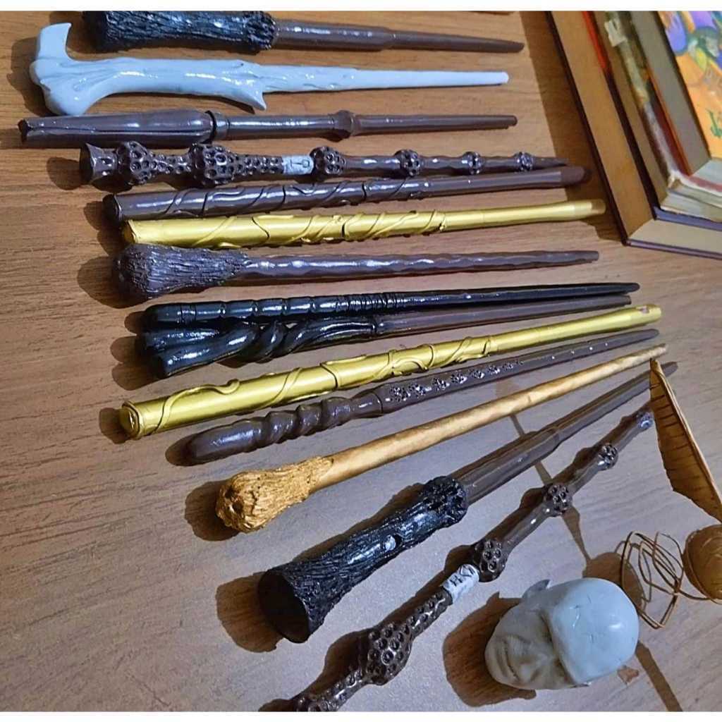 Varinhas mágicas colecionáveis Harry Potter Hermione Dumbledore Voldemort HP
