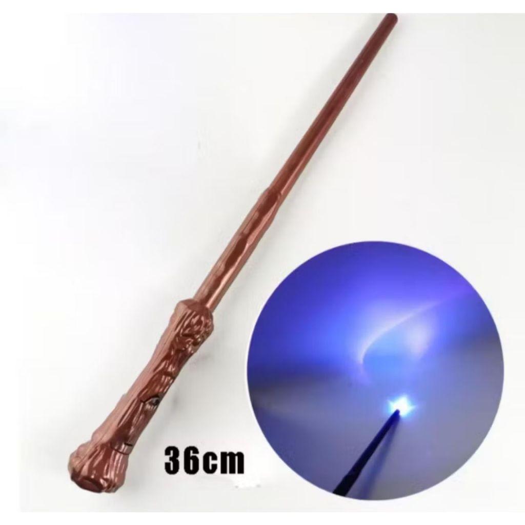 Varinha Magica Com Led e Som Varinha Cetro Brilhante Para Festas Halloween Tematicos. SA