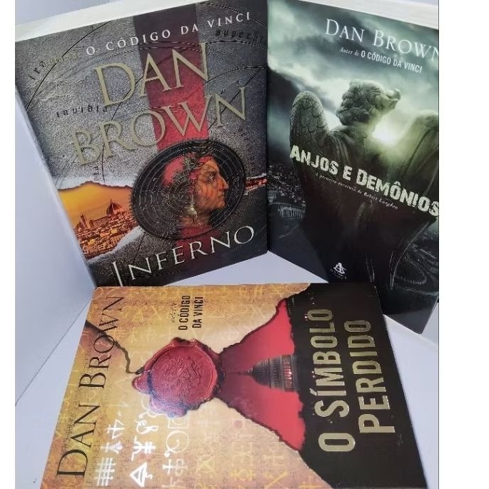 Coleção Dan Brown Série Código da Vinci Origem Anjos e Demônios