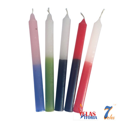 1 KG VELA PALITO 18 CM BICOLOR